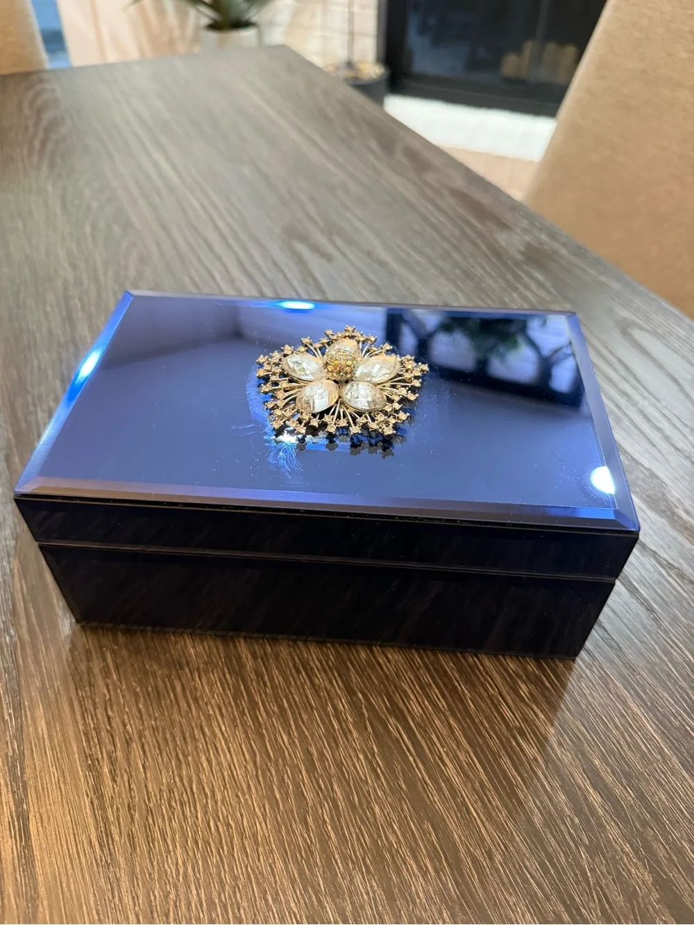 Blue Decorative Jewelry Box
